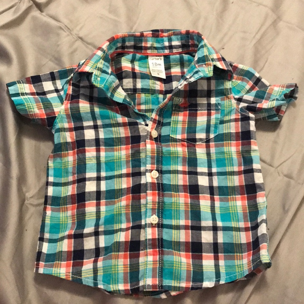 18m Carter’s button down shirt